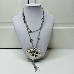 LAUREN G ADAMS Cream Fantasy Princess Cut CZs Necklace